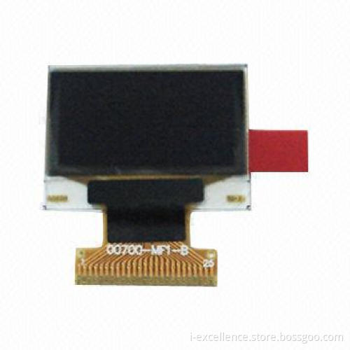Mobile Phone OLED Display Module in White Display, 0.96 Inches and 128x64 Dots and 1.05mm Thickness